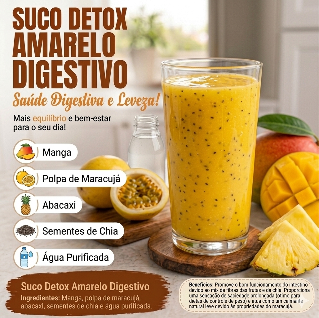 Suco Detox Amarelo Digestivo